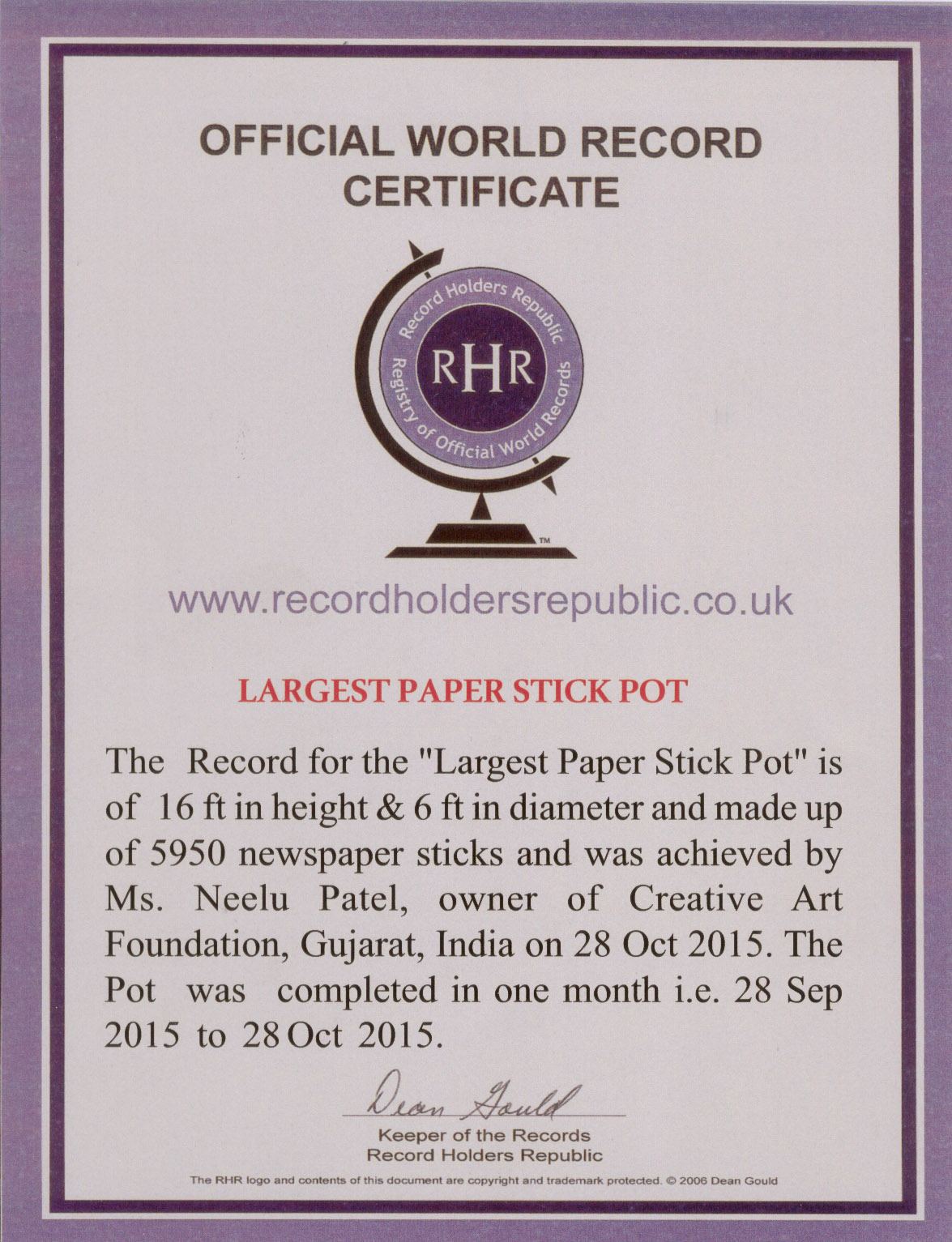 Award or press feature — RHR-uk-1
