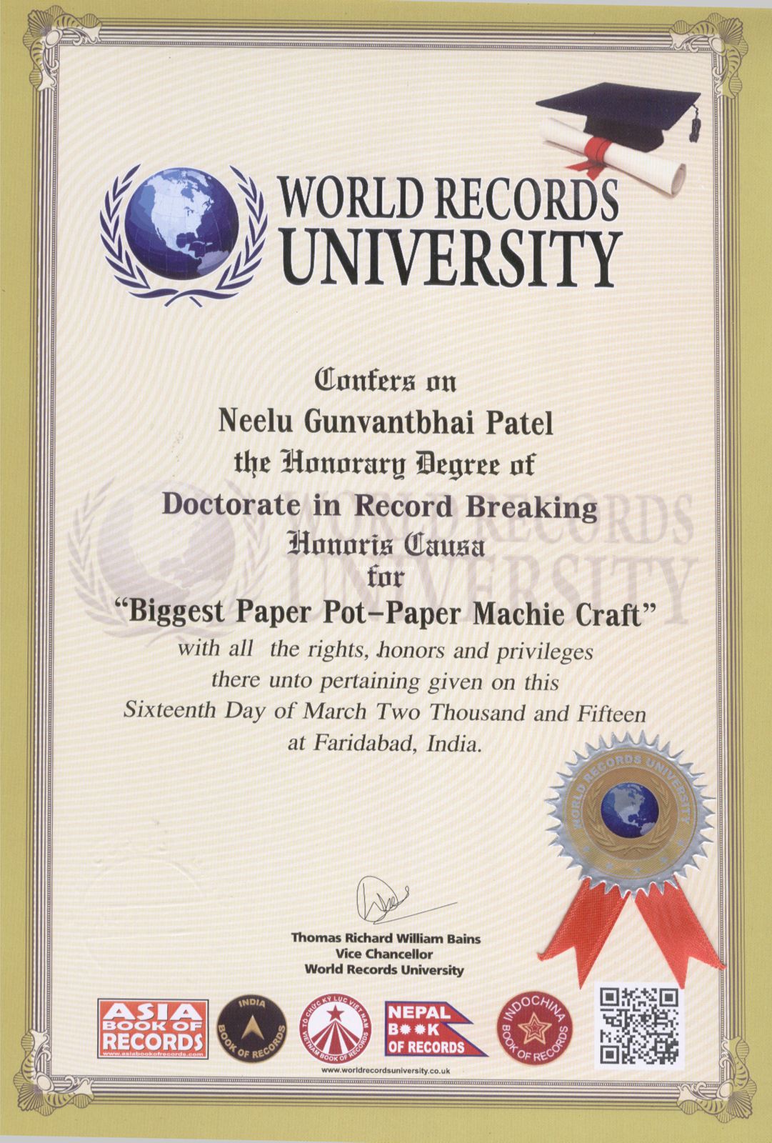Award or press feature — world-records-certi-1